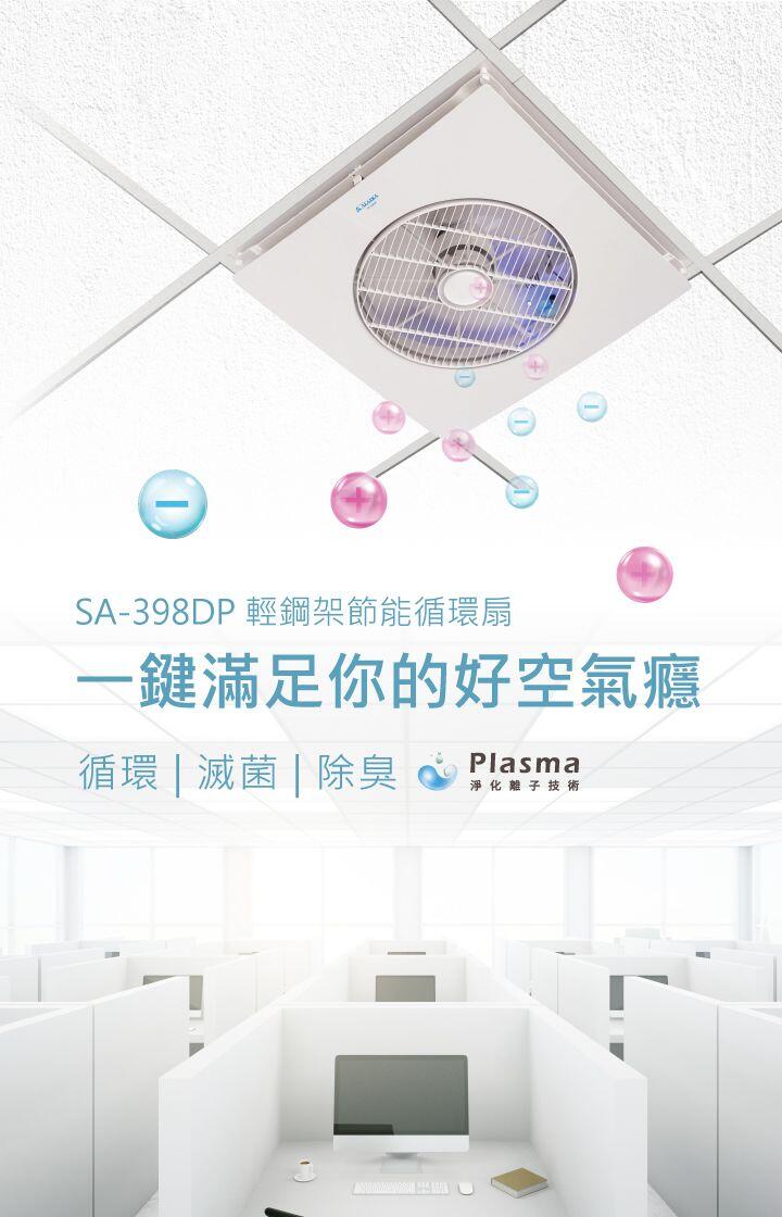 SA-398DP 輕鋼架節能循環扇